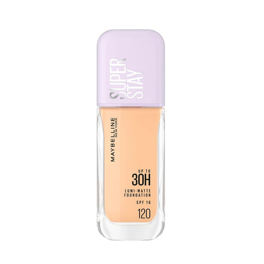 Maybelline New York Super Stay Lumi-Matte Liquid Foundation - 120, Up To 30H Long Wear, Water & Transfer Proof. SuperStay Lumi-Matte Liquid Foundation comes with Non-comedogenic & Vegan Formula | 35ml