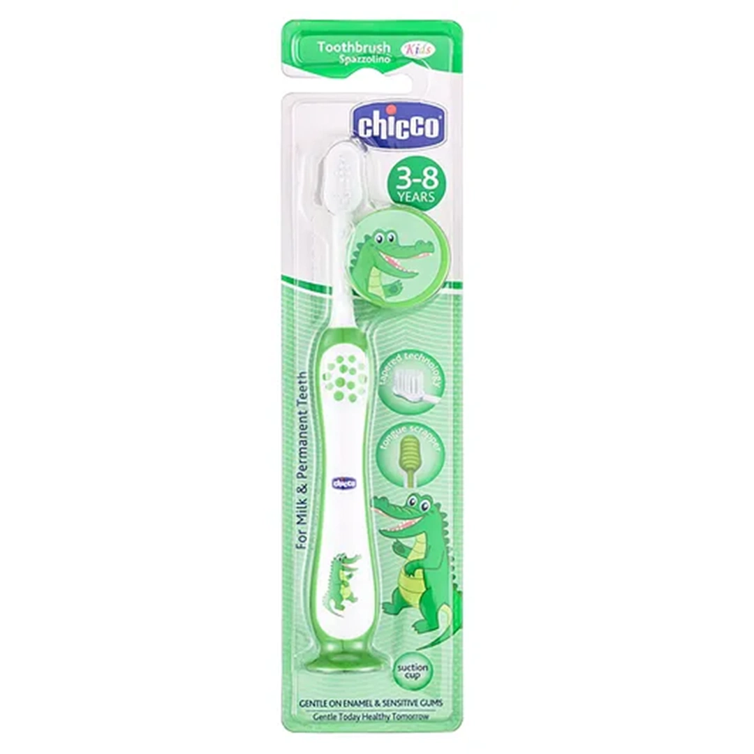 Chicco Ultra Soft Bristles Toothbrush Croc Print - Green