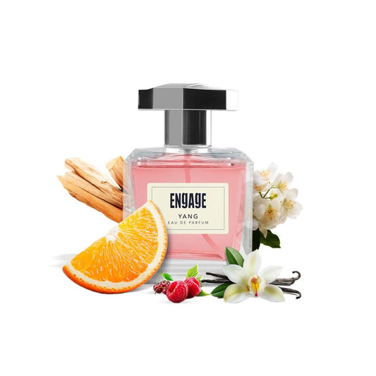 Engage Yang Eau De Parfum for Women, Floral and Fruity Fragrance Scent, Skin Friendly Perfume for Women, 100ml