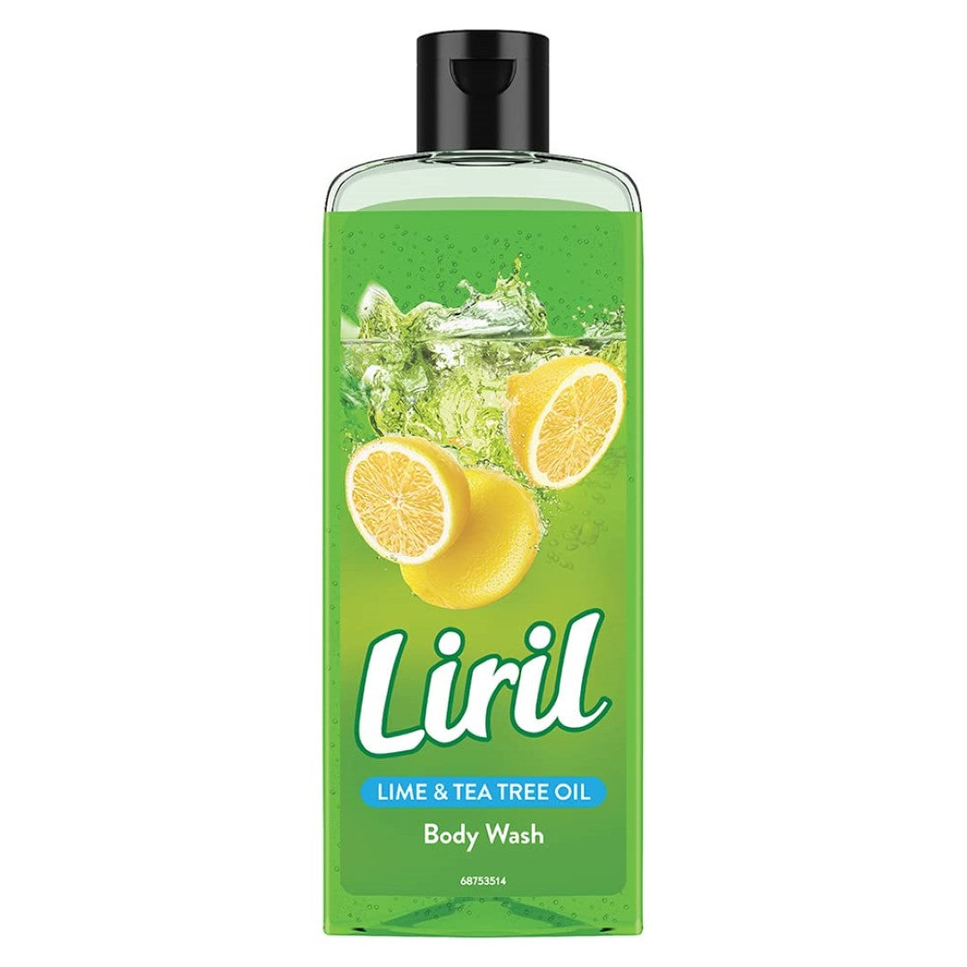 Liril Lemon & Tea Tree Body Wash, 250ml, Refreshing Liquid Shower Gel for Bathing for Men & Women, Refresh and Rejuvenate with Liril Body Wash