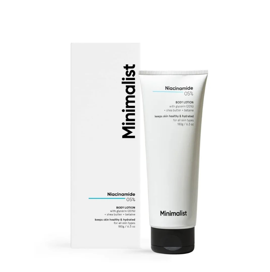 Minimalist Niacinamide 5% Body Lotion | Repairs Skin Barrier | Nourishes With Shea Butter | For Men & women (180 gm)