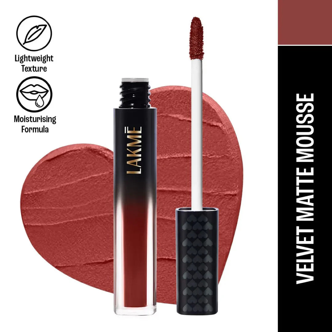 Lakme Absolute Lip Mousse - 304 Chocolate Temptation(4.6 g)