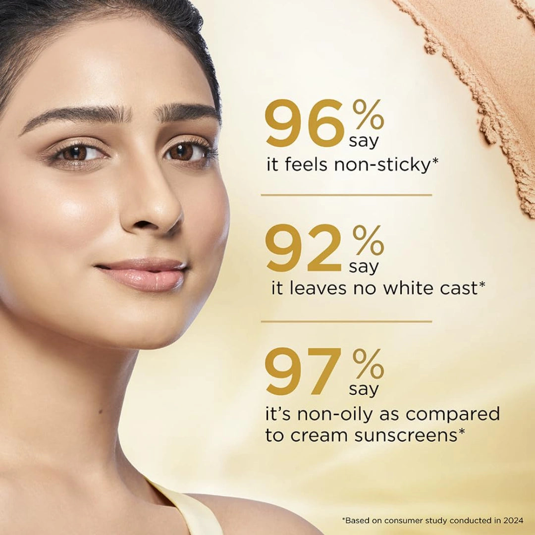 POND'S Sunscreen Face Powder, SPF 50 UVA & UVB with PA+++, 20g, for Sun Protection, Non-Oily & Non-Sticky, no White-Cast, for all Skin Types, Water-Resistant