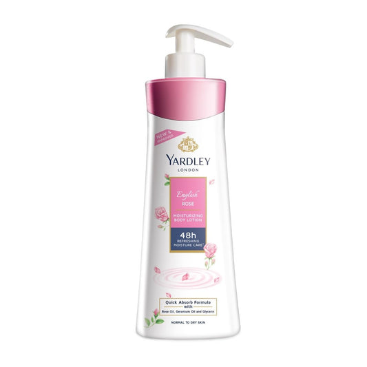 Yardley London English Rose Moisturising Hand & Body Lotion, 350ml+50ml