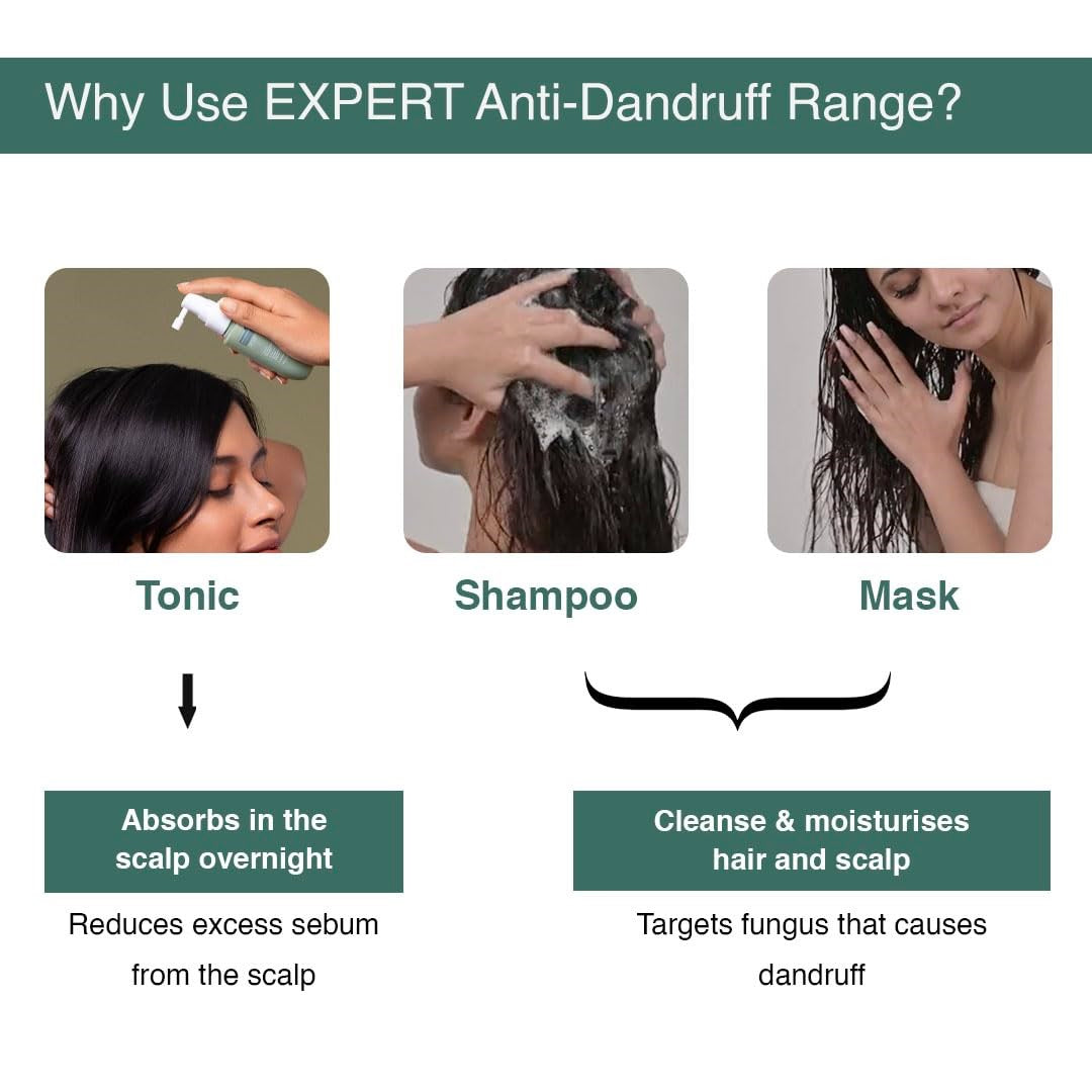 Bare Anatomy EXPERT Anti-Dandruff Hair Mask | Targets Oily Scalp and Sheds Dry Flakes | 250g