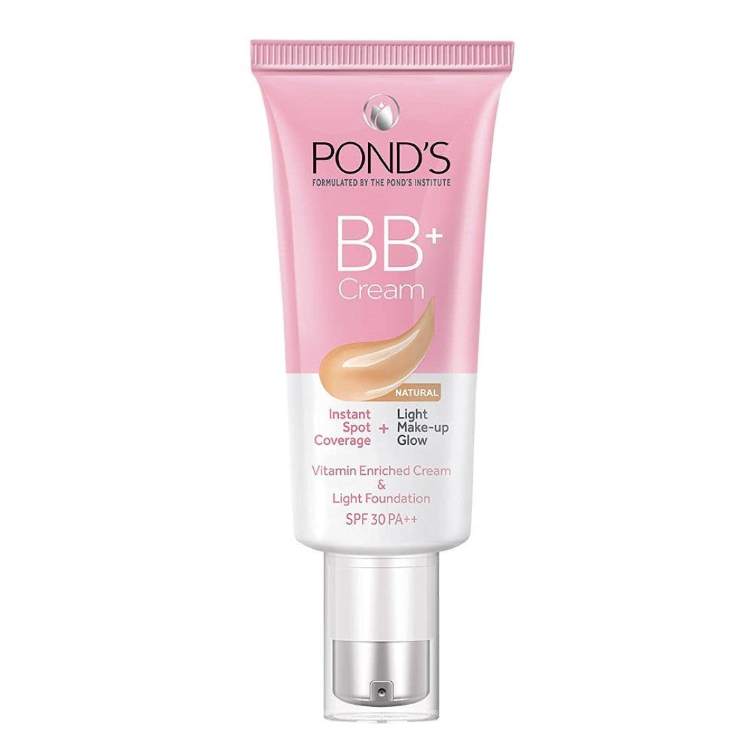 POND'S BB+ Cream, Instant Spot Coverage + Light Make-up Glow, Natural 30g