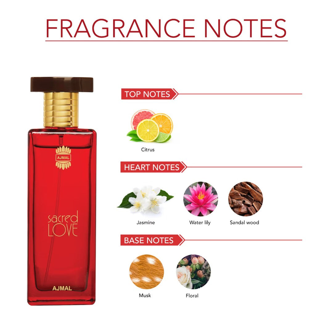 Ajmal Sacred Love EDP 50ml Floral perfume for Women