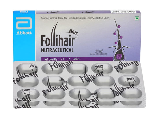 New Follihair 15s Tablet | Strengthens, Stimulates & Nourishes Hair Follicles