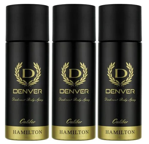 Black Denver Caliber Hamilton Deo Pack Of 3
