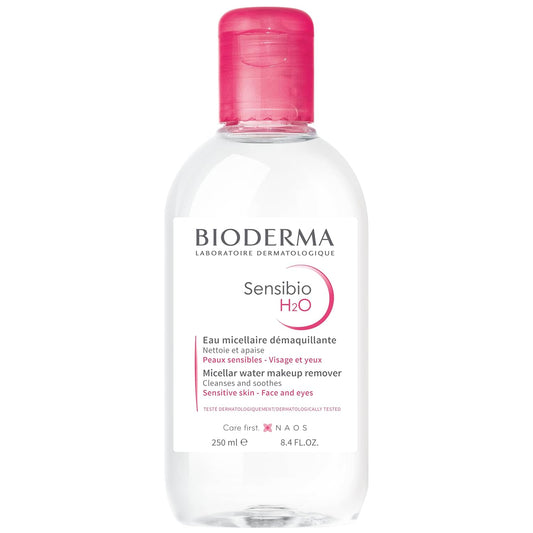 Bioderma Sensibio H2O Daily Soothing Cleanser, Make up Pollution & Impurities Remover Face Eyes Sensitive skin, 500ml