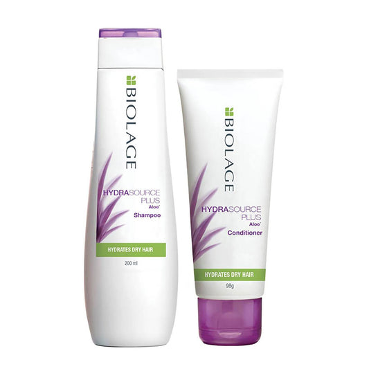 BIOLAGE Hydrasource Professional 200ml Shampoo + 98g conditioner | Hydrates and Moisturizes Dry Hair | For Dry hair | Paraben Free