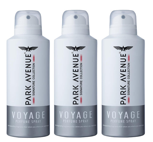 Park Avenue Voyage Signature Collection Perfume Spray for Men, 120ml (Pack of 3)