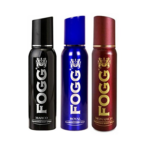 Fogg Marco & Royal & Monarch Deodorant For Men(Pack of 3)(100gms/120ml each)