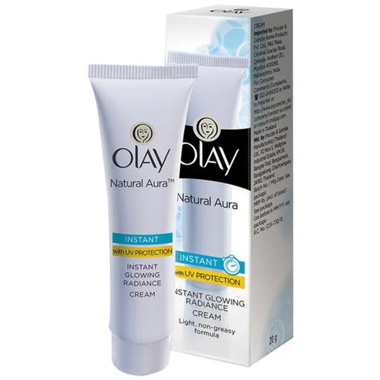 Olay Natural Aura - Vitamin B3, Pro B5, E, With UV Protection, 20 g pack of 2
