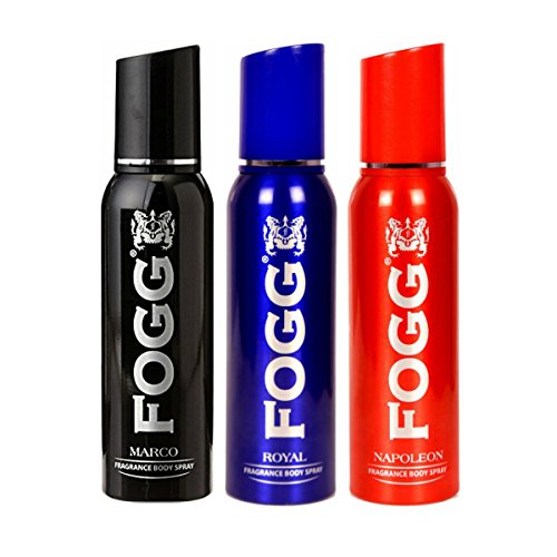 Fogg Marco & Royal & Napoleon Deodorant For Men 120 Ml (Pack Of 3)