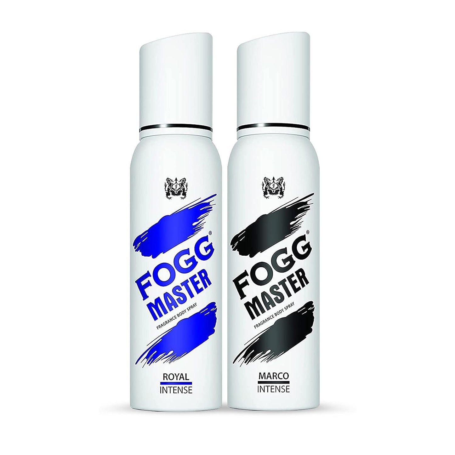 Fogg Master Marco Intense & Royal Intense- No Gas Deodorant for Men, Long-Lasting Perfume Body Spray, 2 x 120ml (Pack of 2) Brand: FOGG