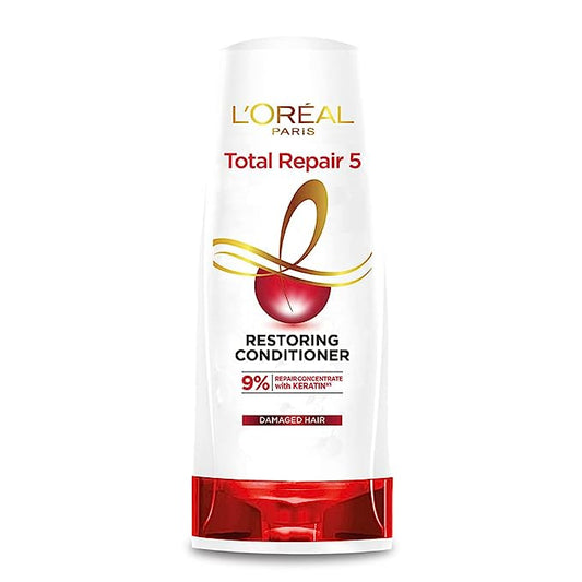 L'Oreal Paris Conditioner, For Damaged and Weak Hair, With Pro-Keratin + Ceramide, Total Repair 5, 180ml