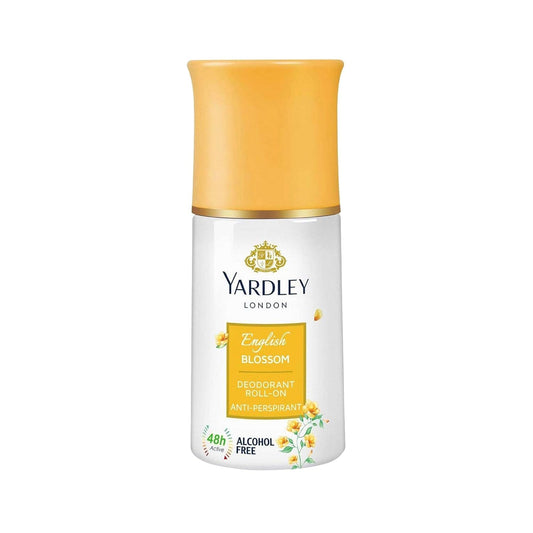 Yardley London English Blossom Deodorant Roll On Anti Perspirant For Women, 50ml(Pack of 2)