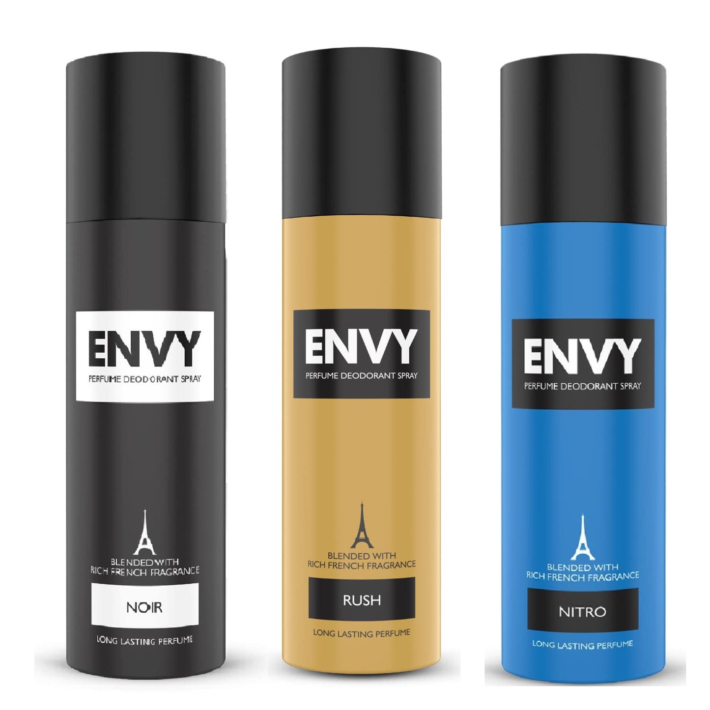 Envy Nitro, Rush & Noir Deo Combo 120 ml (Pack of 3)