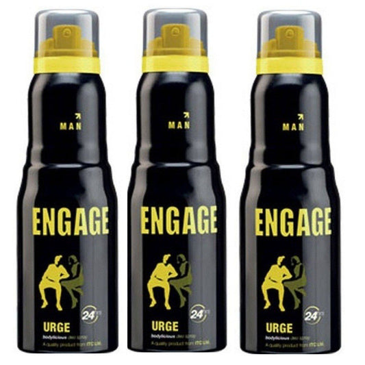 Engage Man Bodylicious Deodorant Spray - Urge (150ml) (Pack of 3)