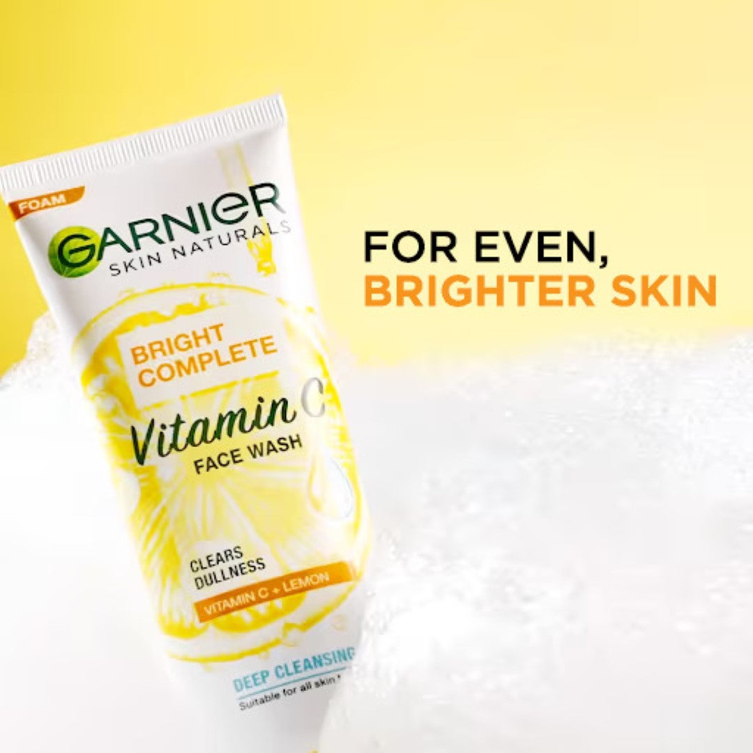 Garnier Bright Complete Vitamin C Brightening Face Wash