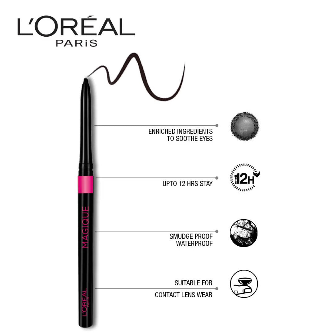 L'Oreal Paris Kajal Magique - Supreme Black (0.35g)