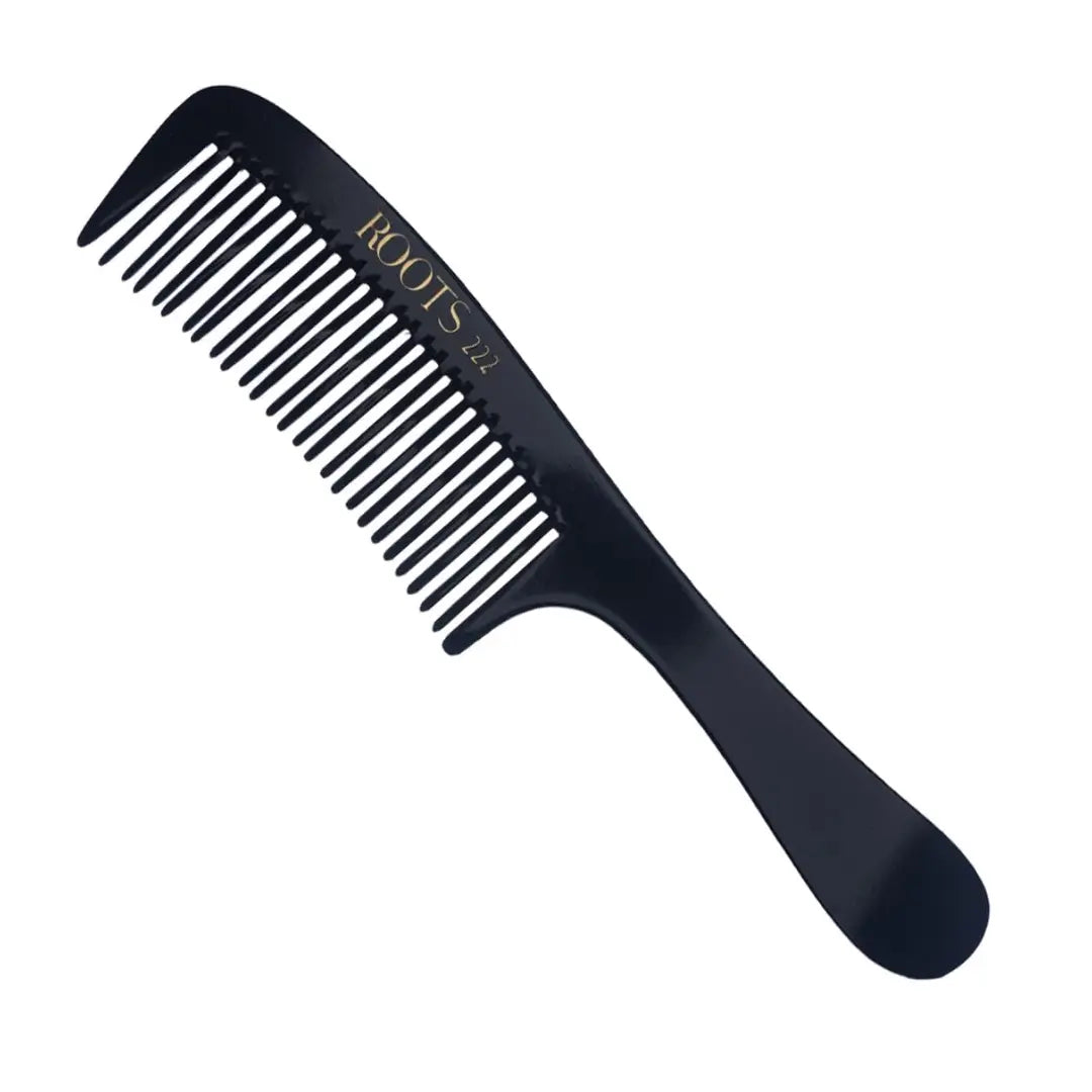 ROOTS - Professional Hair Cutting Fine Tooth Comb with Handle | Salon Grade - For Men & Women | Ideal for Sectioning & Colouring | Prevent Hair & Scalp Damage | Length - 7.7 Inch | Model No. 222