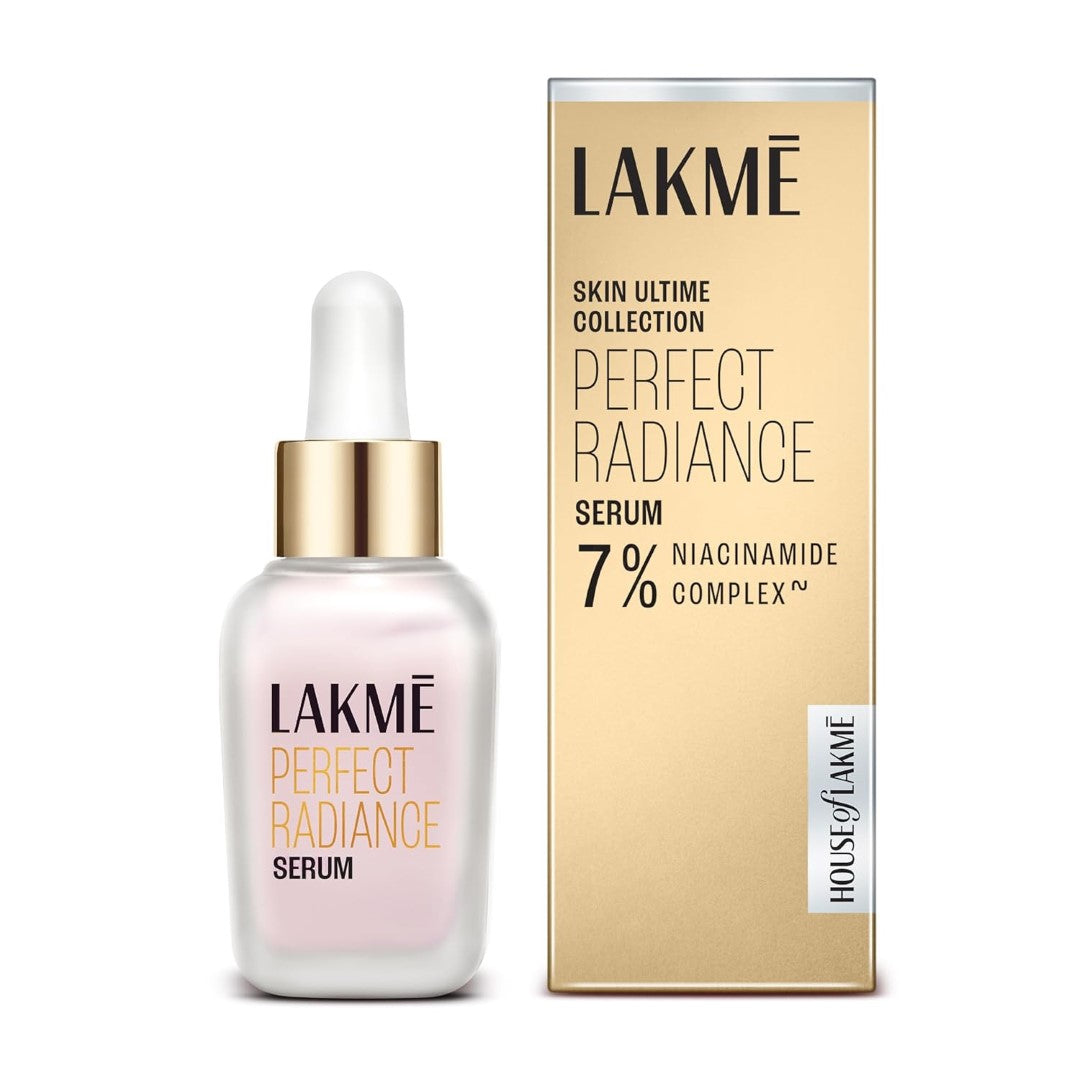 LAKMÉ Absolute Perfect Radiance Skin Brightening Face Serum With Niacinamide, Witch Hazel, Vita-Resorcinol For Radiant & Glowing Skin, 30 Ml