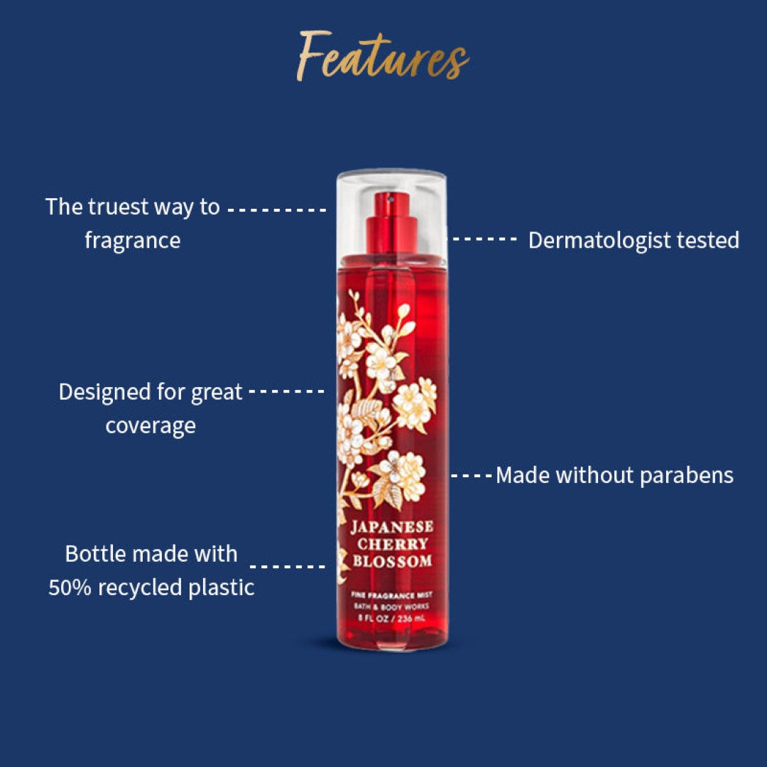 Bath & Body Works Japanese Cherry Blossom Fine Fragrance Mist(236ml)