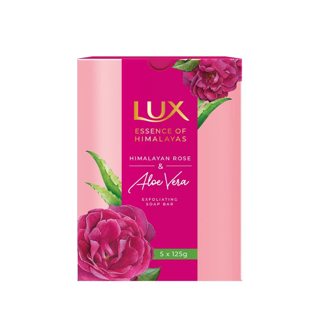 LUX ROSE & ALOEVERA EXF SOAP 5x125g