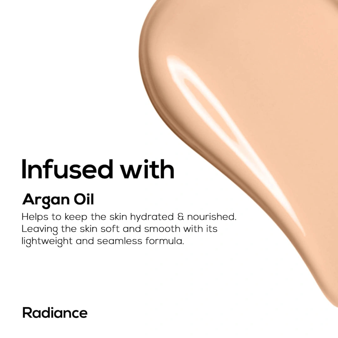 RENEE Pro Broadway Liquid Foundation 02 Radiance l Long Lasting l Hydrating, Lightweight | Natural Matte Finish | Evens Skin Tone l Infused with SPF 15 & Argan Oil for Nourishment l 30 ml