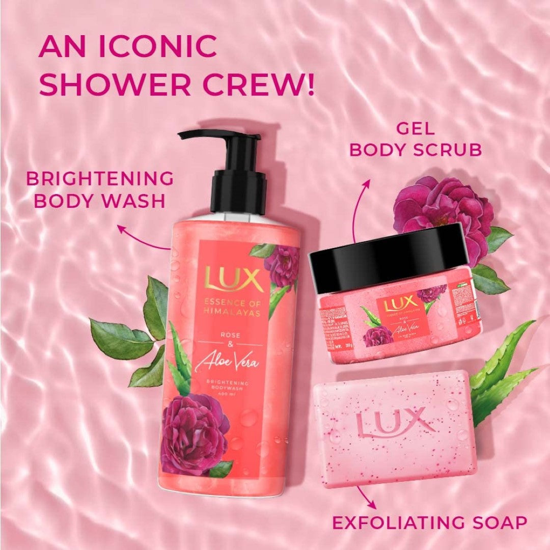 LUX ROSE & ALOEVERA EXF SOAP 5x125g