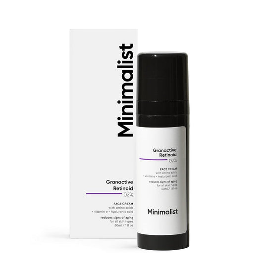 Minimalist 2% Granactive Retinoid Anti Ageing Face Cream for Wrinkles & Fine Lines | With Retinol Derivative For Sensitive Skin 30ml