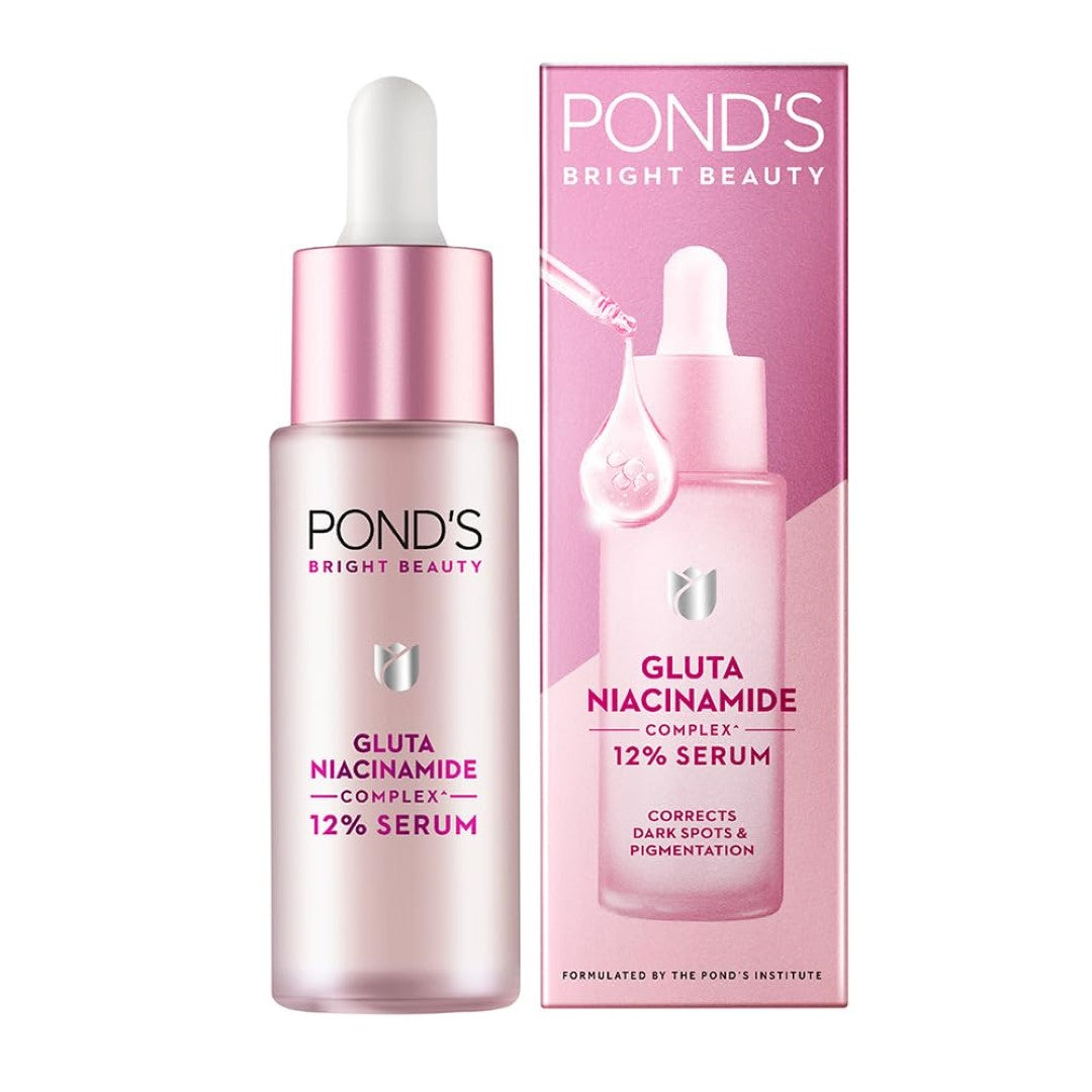 POND's Bright Beauty Anti-Pigmentation Serum For Flawless Radiance, 12% Gluta-Niacinamide Complex, Reduces Pigmentation, 28 Ml