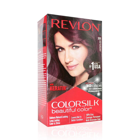 Revlon Colorsilk Permanent Hair Colour With Keratin  (Deep Burgundy 3DB)