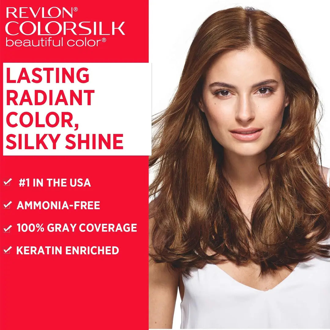 Revlon Colorsilk Permanent Hair Colour With Keratin  (Deep Burgundy 3DB)