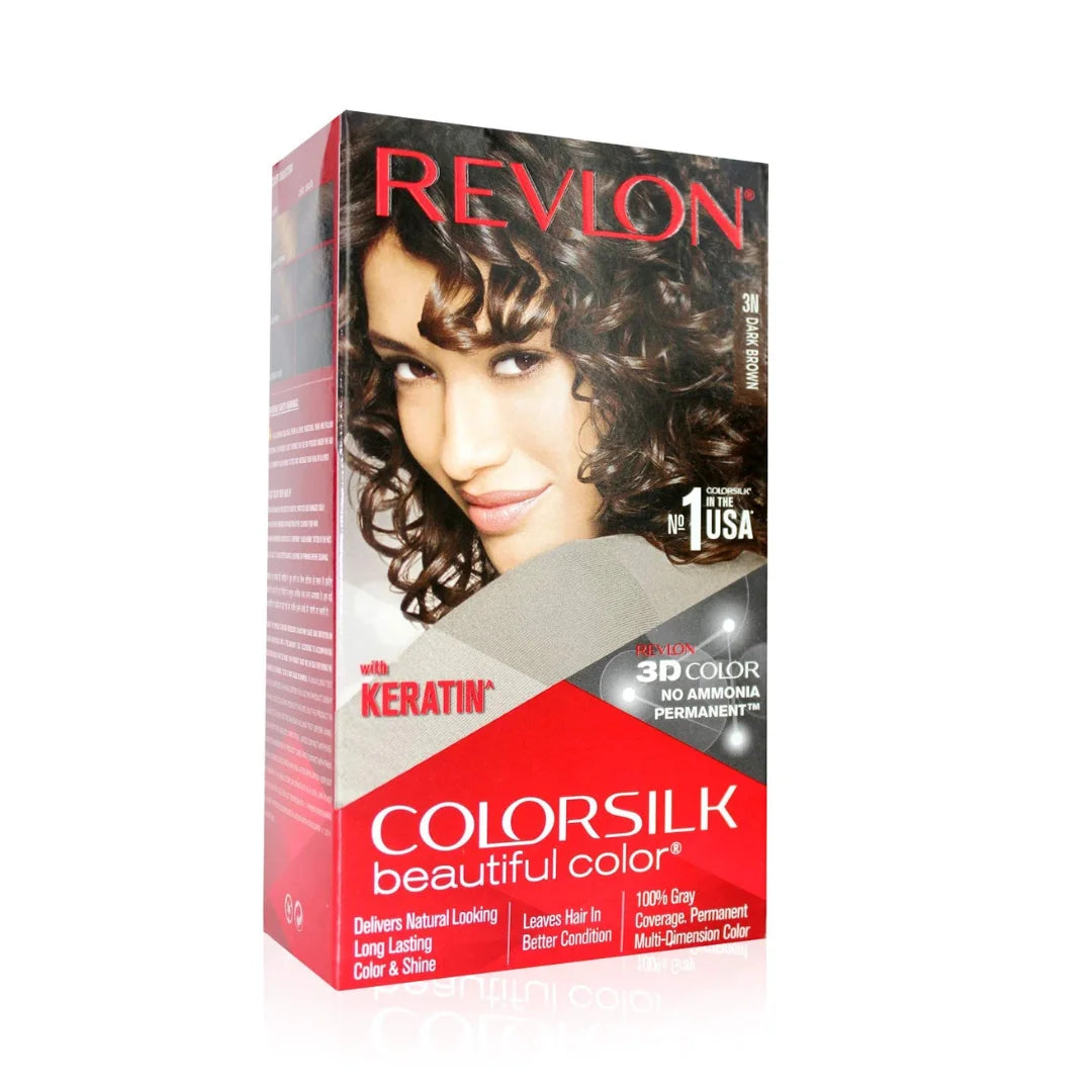 Revlon Colorsilk Permanent Hair Colour With Keratin (Dark Brown 3N)