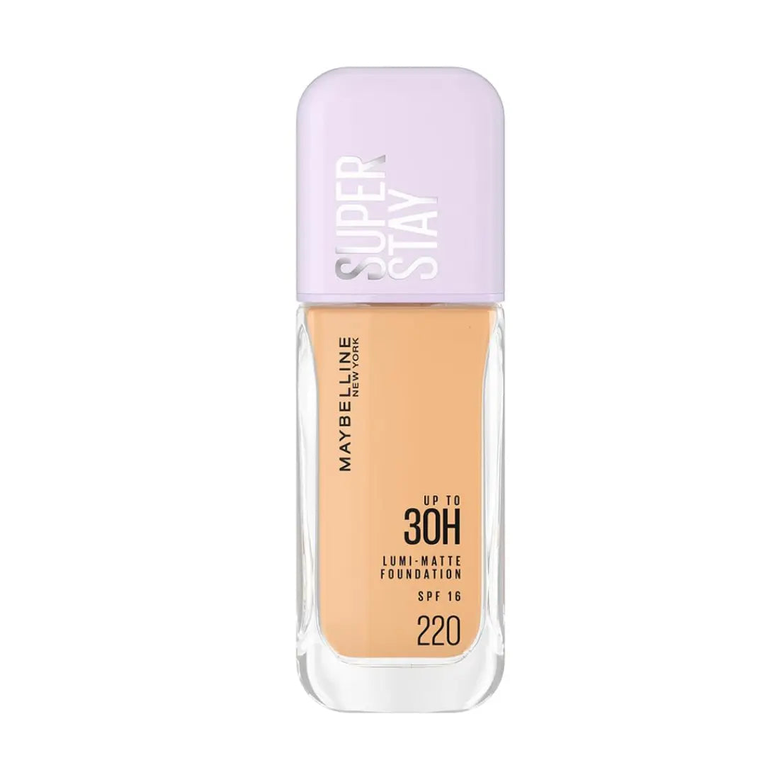 Maybelline New York Super Stay Lumi Matte Liquid Foundation, 220 30 HR Long Lasting yet Lightweight, 35ml