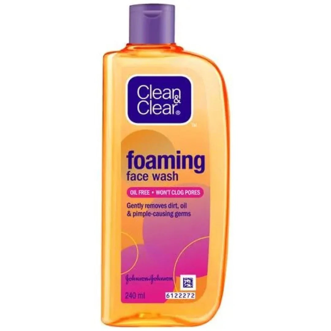 Clean&Clear Foaming Face Wash for Oily Skin, Acne Prone Skin 240 ml