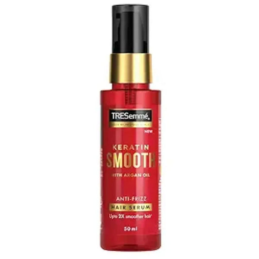 Tresemme Keratin Smooth Anti-Frizz Hair Serum 50ml with Argan Oil, for 2X Smoother Hair and Long Lasting Frizz control upto 48H even in 80% humidity