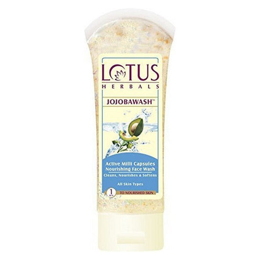 Lotus Herbals Jojobawash Active Milli Capsules Nourishing Face Wash, 120g