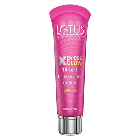 Lotus Herbals Xpress Glow 10 In 1 Daily Beauty Cream, Bright Angel, SPF 25, 30g