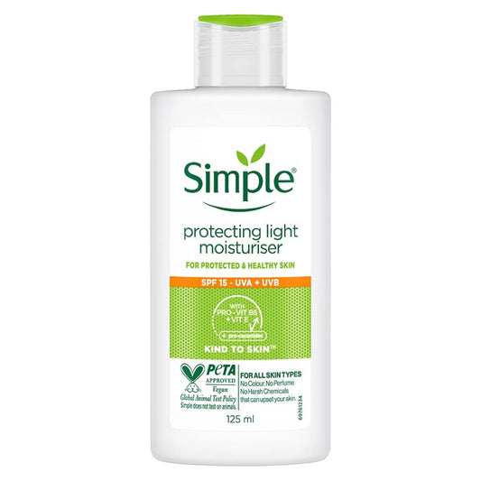 Simple Kind To Skin Protecting Light Moisturiser 125 Ml, Liquid