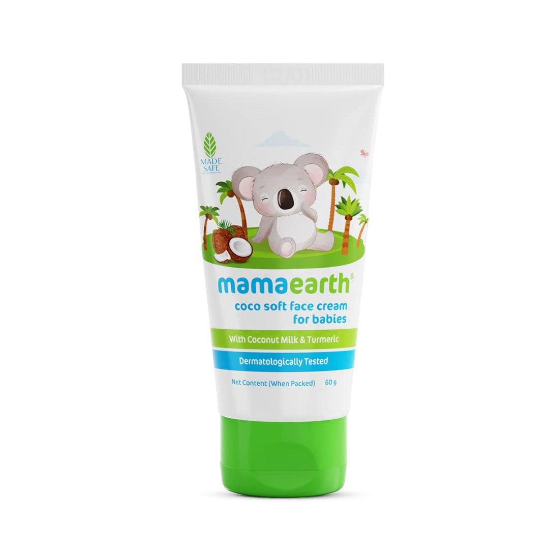 Mamaearth Coco Soft Face Cream With Coconut Milk & Turmeric For Babies, For All Skin Type- 60g