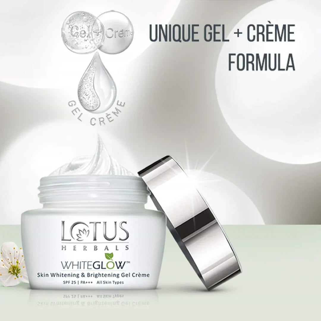 Lotus Herbals WhiteGlow Skin  Gel Face Cream with SPF-25, 60g