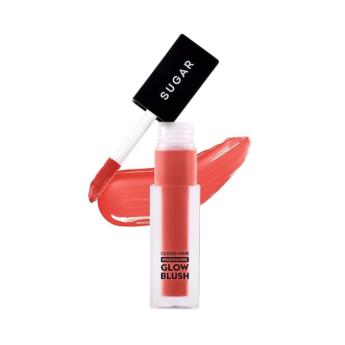 SUGAR Cosmetics Cloud Nine Niacinamide Glow Blush | Long lasting & Ultra-Pigmented | Dewy Finish | 7.6ml