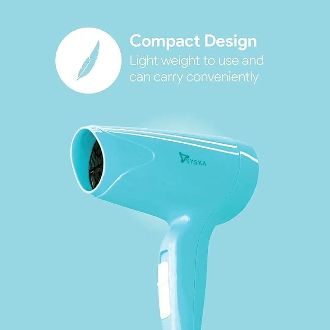 Syska HD1600 Trendsetter 1000 Watts Hair Dryer - Teal