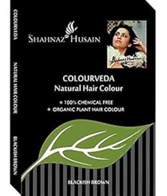 Shahnaz Husain's Vedic Solutions Colourveda Natural Hair Color, 100g (pack of 3) (Blackish Brown)