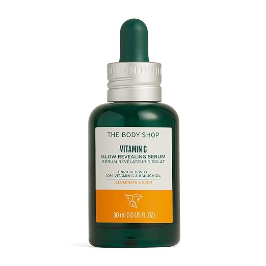 The Body Shop Vitamin C Glow Revealing Serum - For Dull & Tired Skin, 30 ML - For Dull, Tired Skin |Helps Tackle The Look Of Uneven Skin Tone | Radiance Revealing