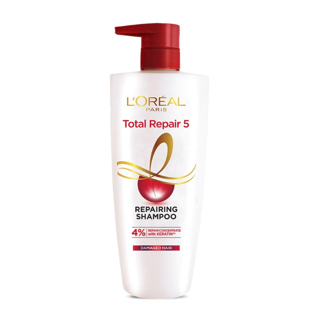 L'Oreal Paris Shampoo, For Damaged and Weak Hair, With Pro-Keratin + Ceramide, Total Repair 5, 650 ml